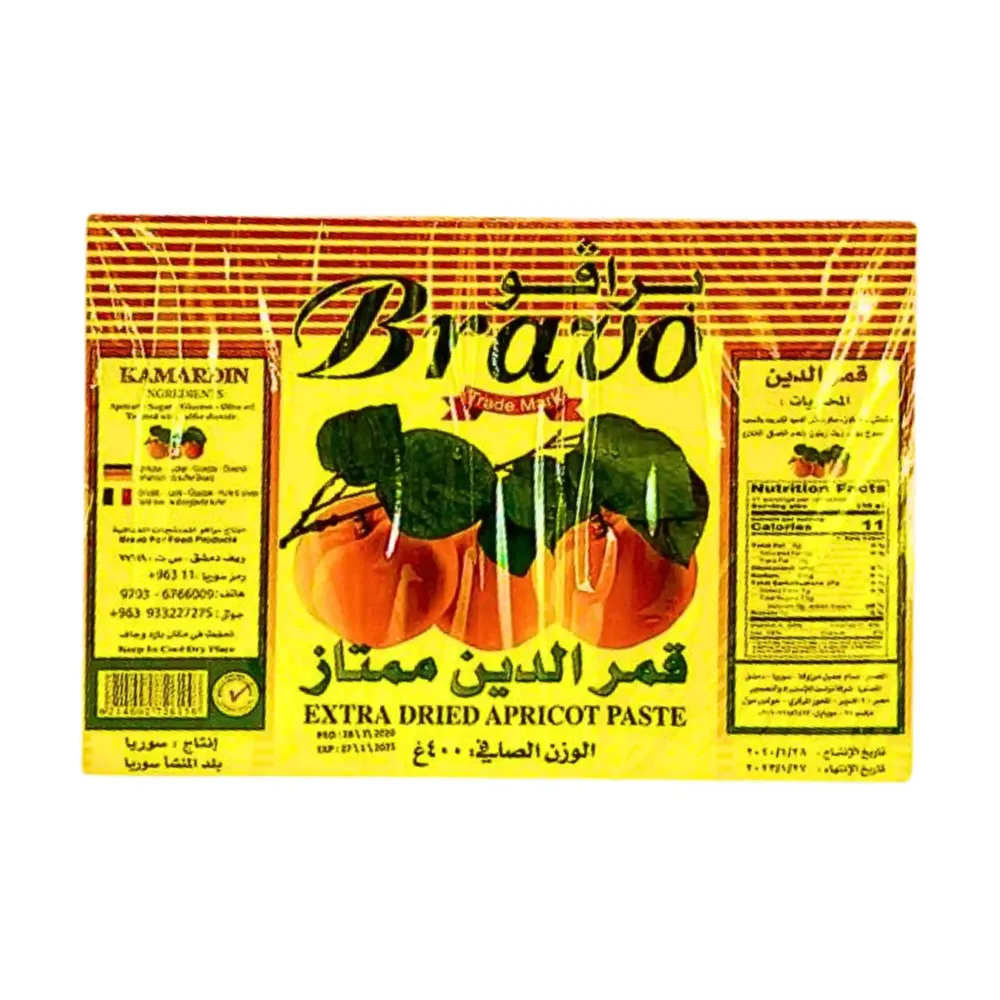 Qamar al-Din Bravo Aprikos Fruktläder 400g – Naturligt söt och frisk smak