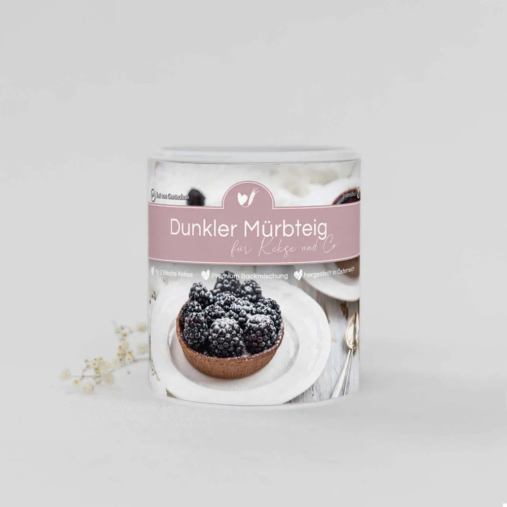 Bakmix chokladkakor gjorda av mörk mördeg