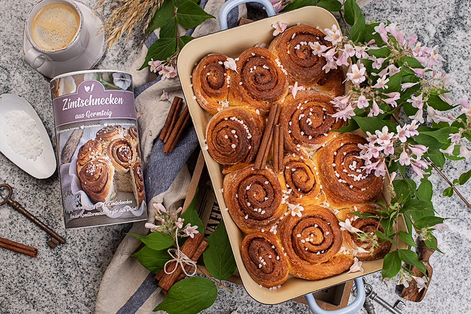 Bakmix för kanelbullar gjorda av jästdeg