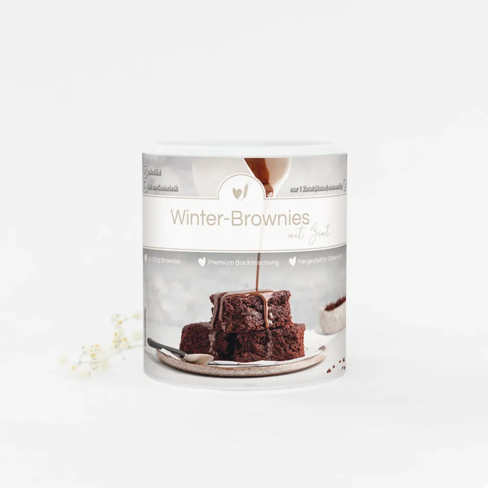 Bakmix för vinterns brownies med kanel
