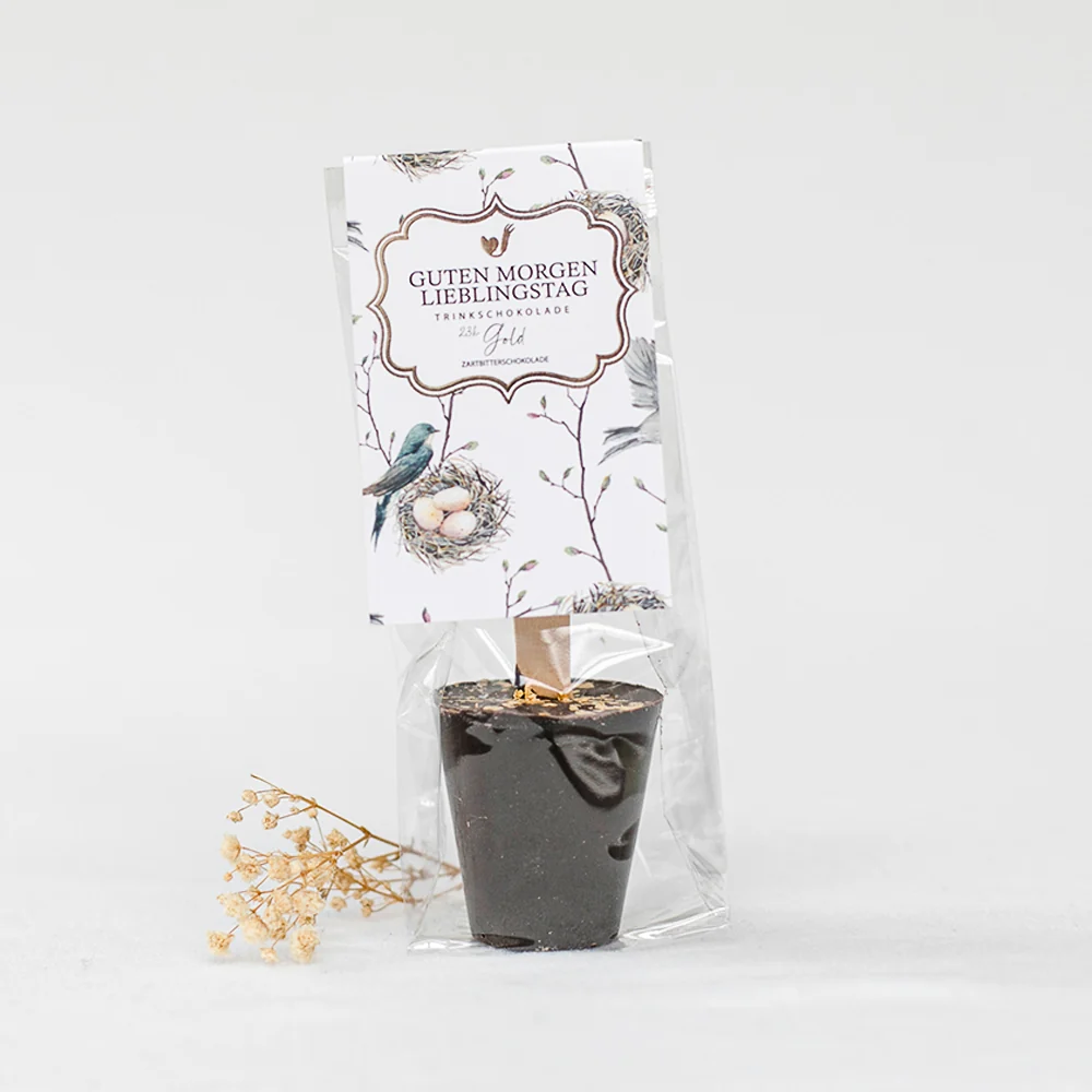 Dricka chokladguld "God morgon favoritdag"