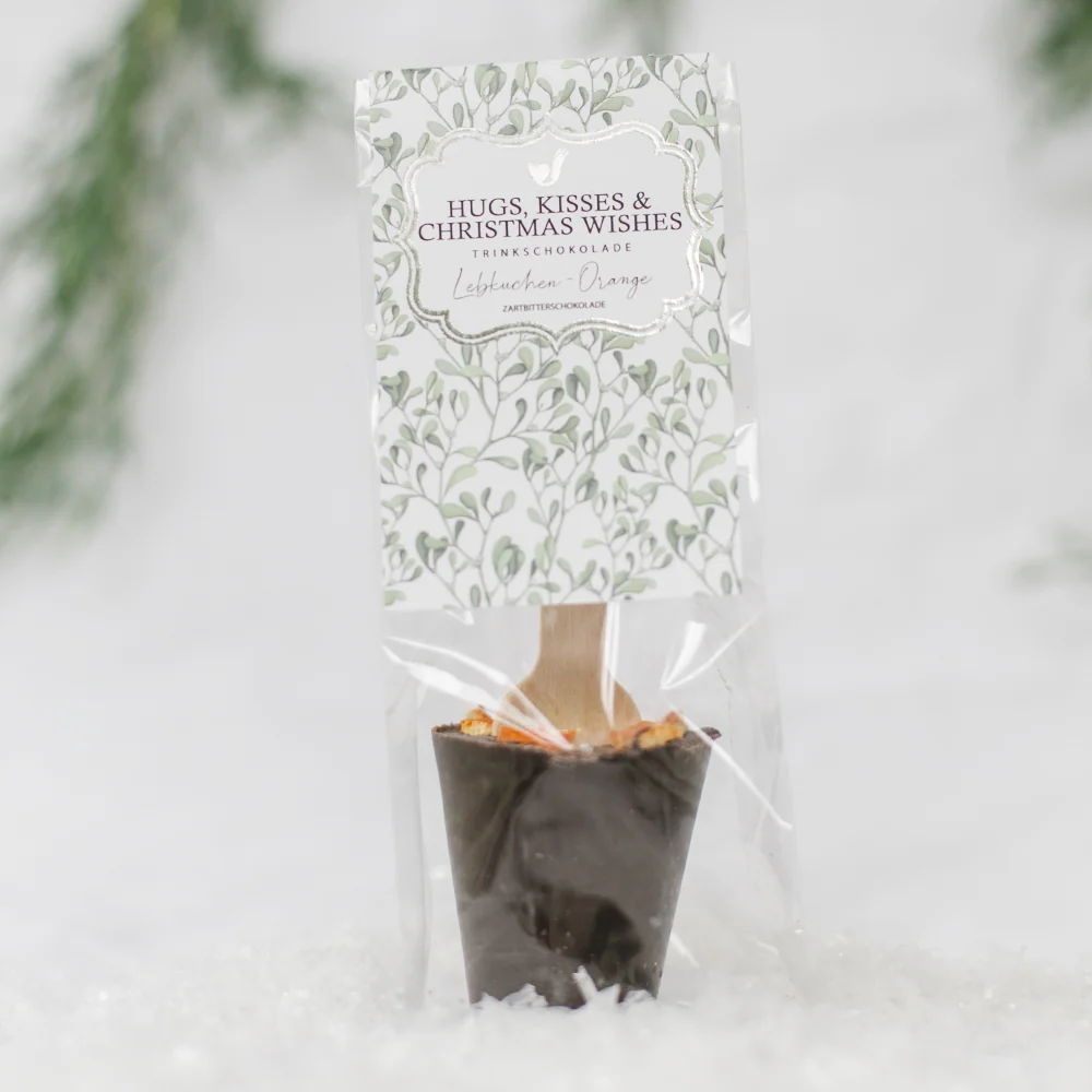 Dricker choklad pepparkakor apelsin "Kram, kyssar och julönskningar"