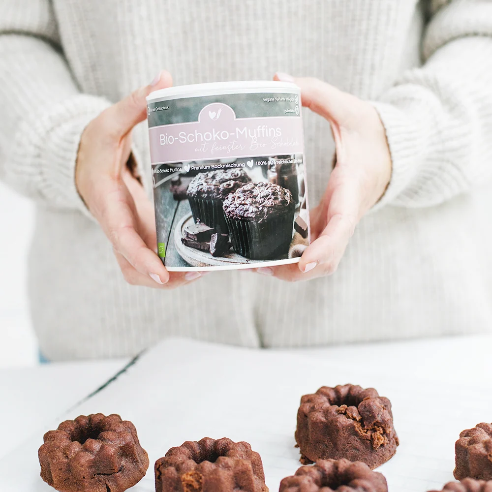 Ekologisk bakmix ekologiska chokladmuffins