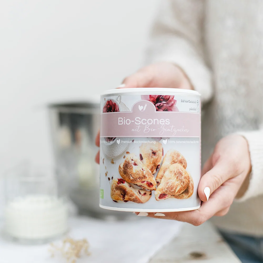 Ekologisk bakmix Ekologiska scones med kanelsocker