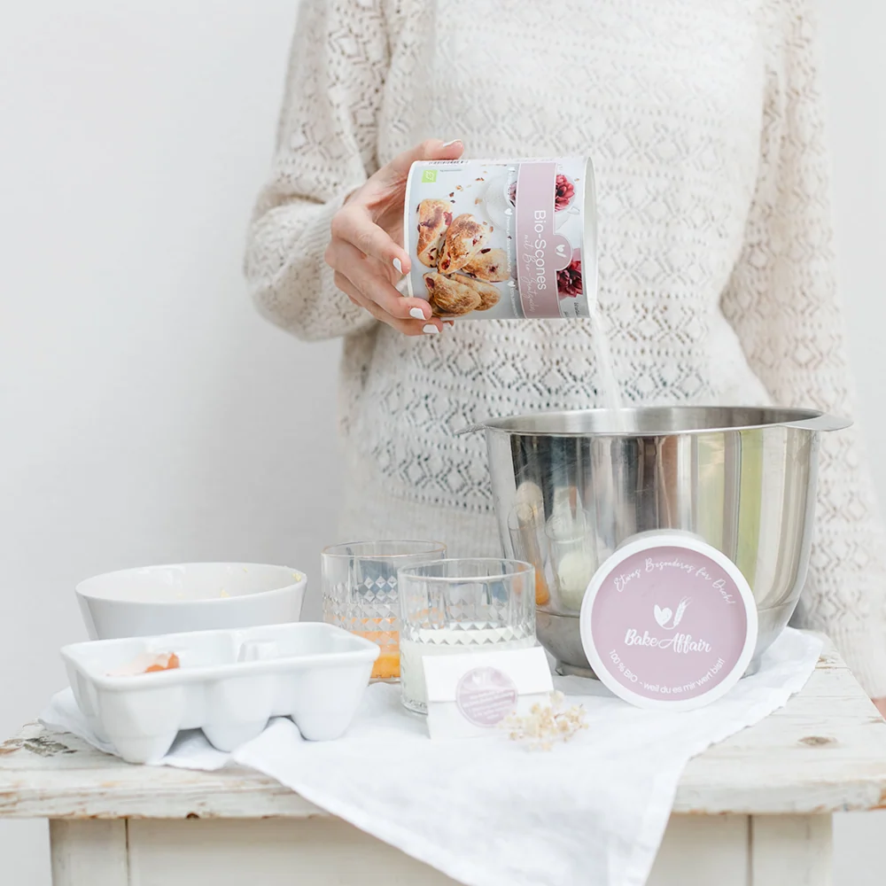 Ekologisk bakmix Ekologiska scones med kanelsocker