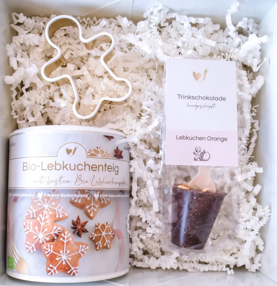 Ekologisk pepparkakslåda med drickchoklad