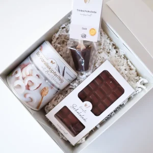 Ekologisk vaniljhalvmånelåda med choklad