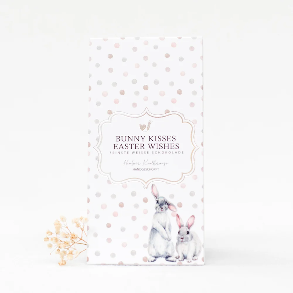 Vit choklad - Bunny Kisses påskönskningar