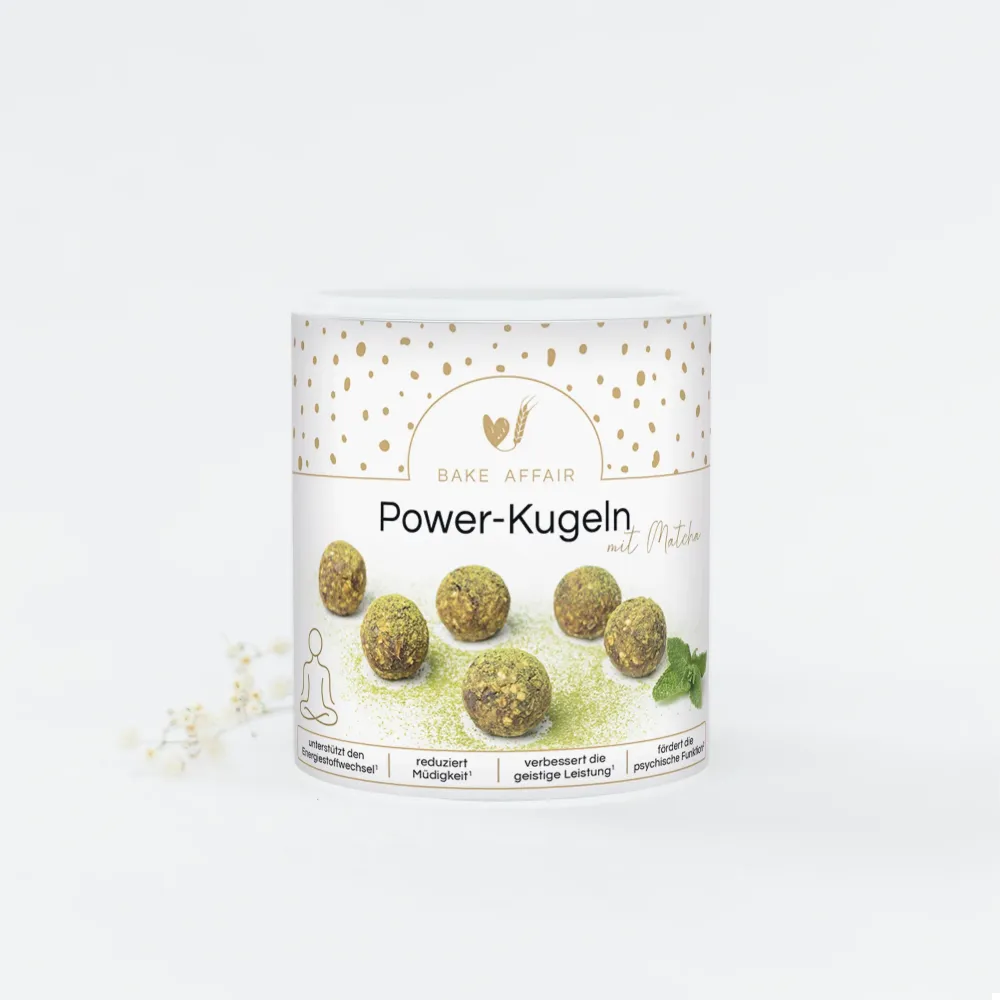 Vitaminblandning kraftbollar med matcha