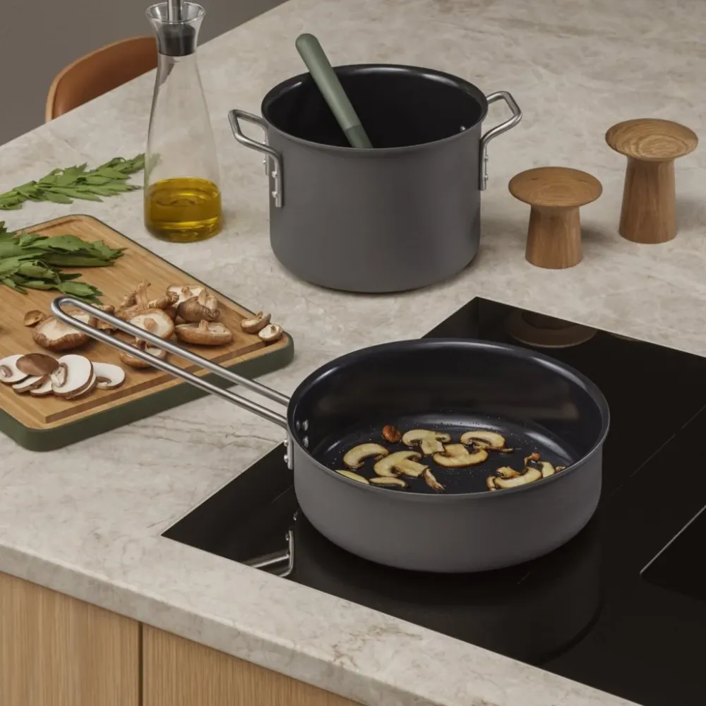 Eva Solo Stekpanna för sauté GREY LINE 24 cm, aluminium