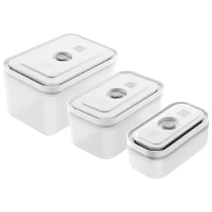 ZWILLING Vakuumbehållare för livsmedel FRESH & SAVE, set i 3, pärla, plast, Zwilling