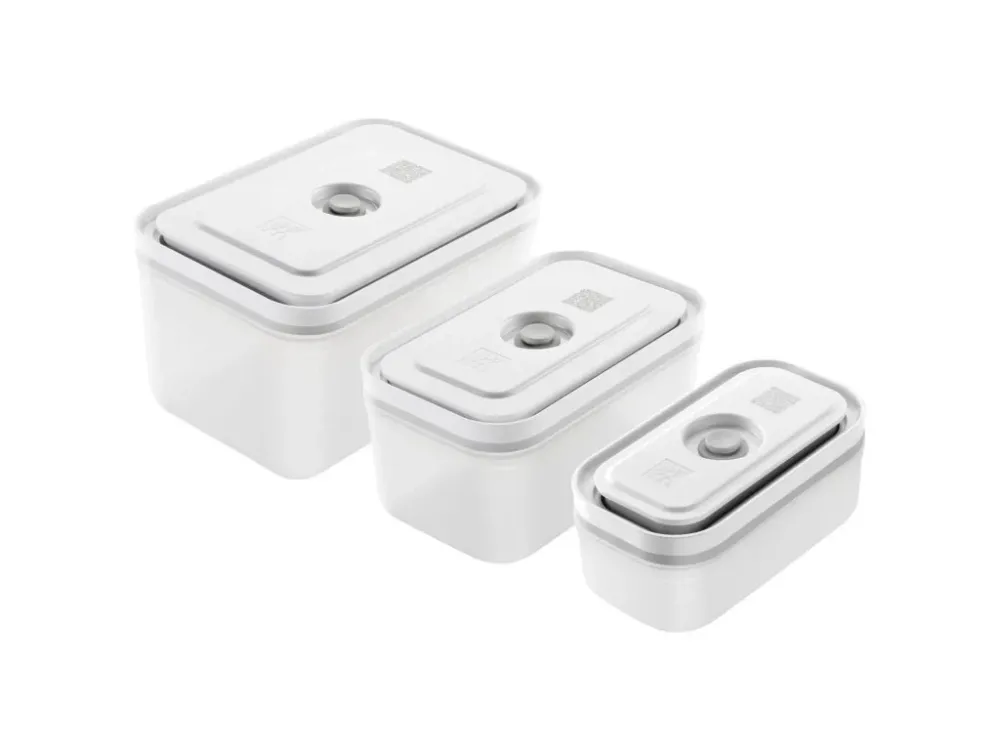 ZWILLING Vakuumbehållare för livsmedel FRESH & SAVE, set i 3, pärla, plast, Zwilling