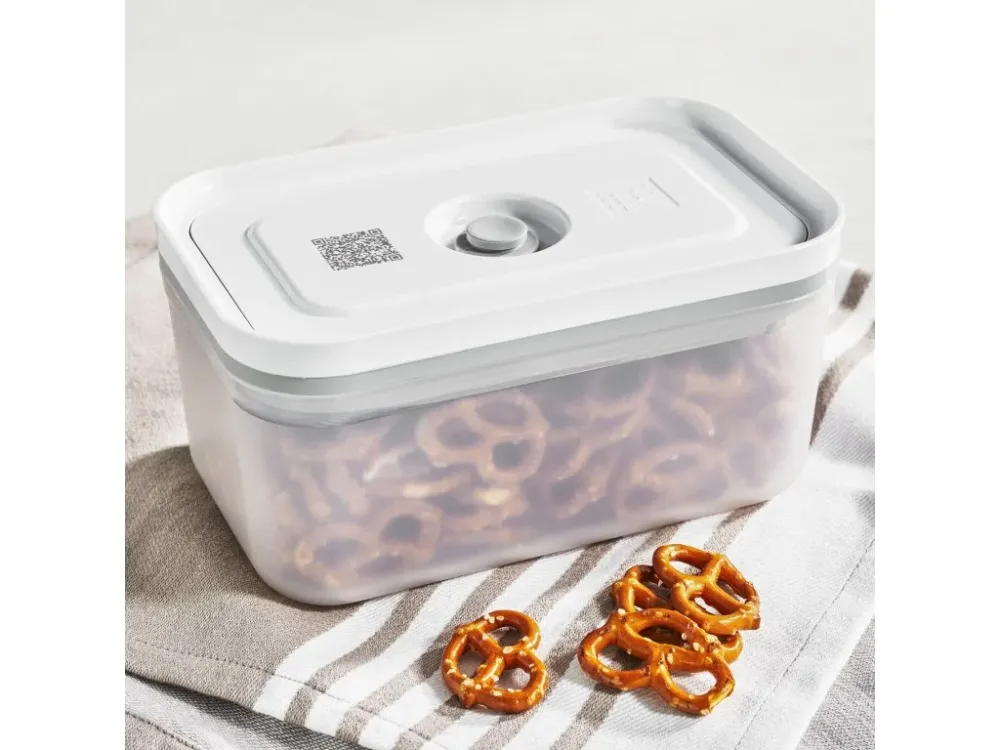 ZWILLING Vakuumbehållare för livsmedel FRESH & SAVE, set i 3, pärla, plast, Zwilling