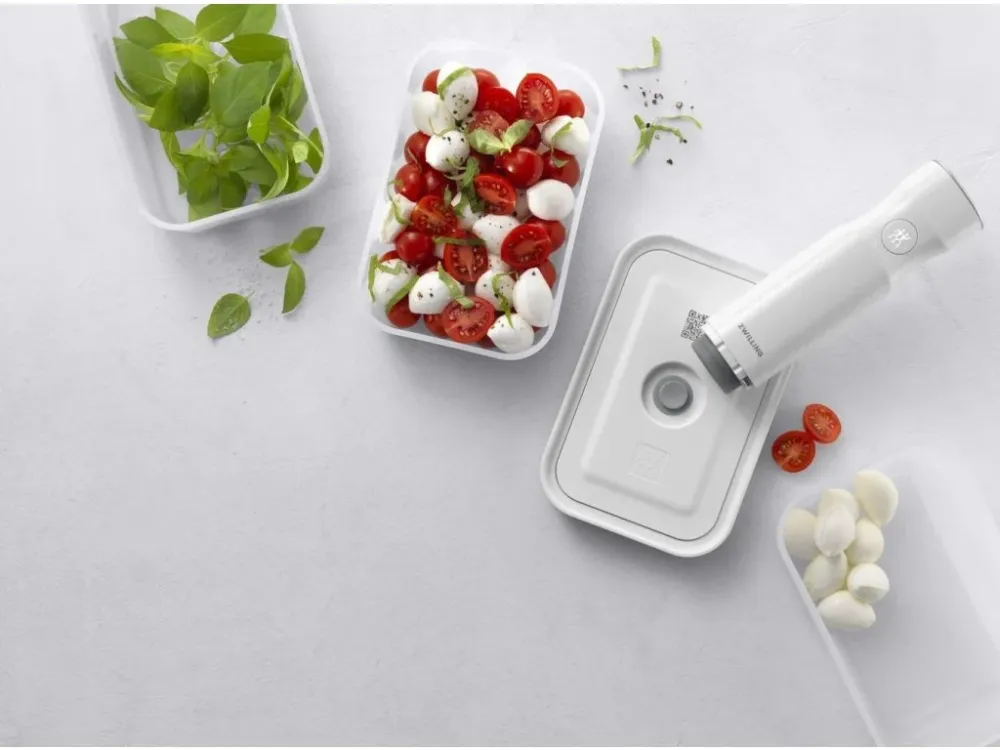 ZWILLING Vakuumbehållare för livsmedel FRESH & SAVE, set i 3, pärla, plast, Zwilling