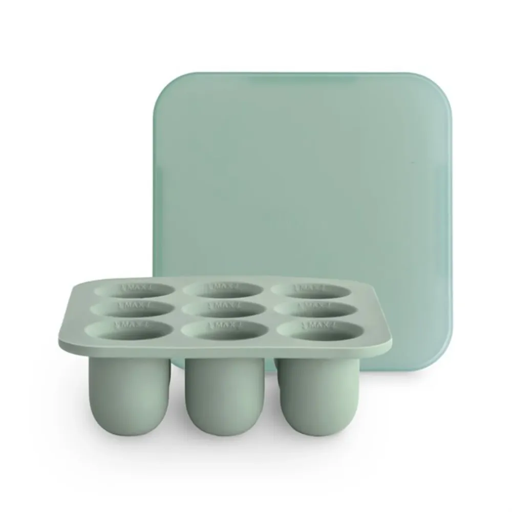 Mushie Cambridge Blue Just- Food Feeder Freezer Tray