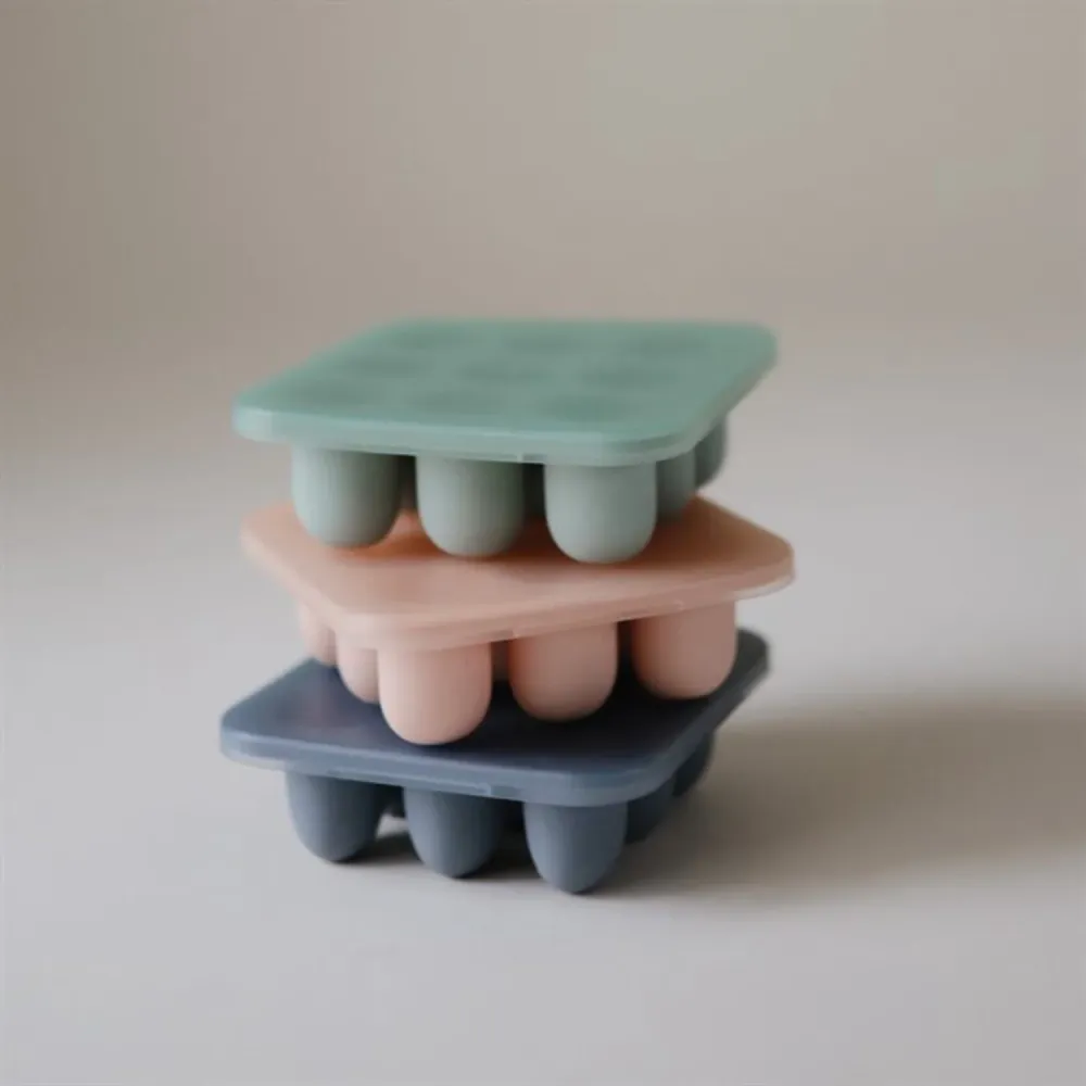 Mushie Cambridge Blue Just- Food Feeder Freezer Tray