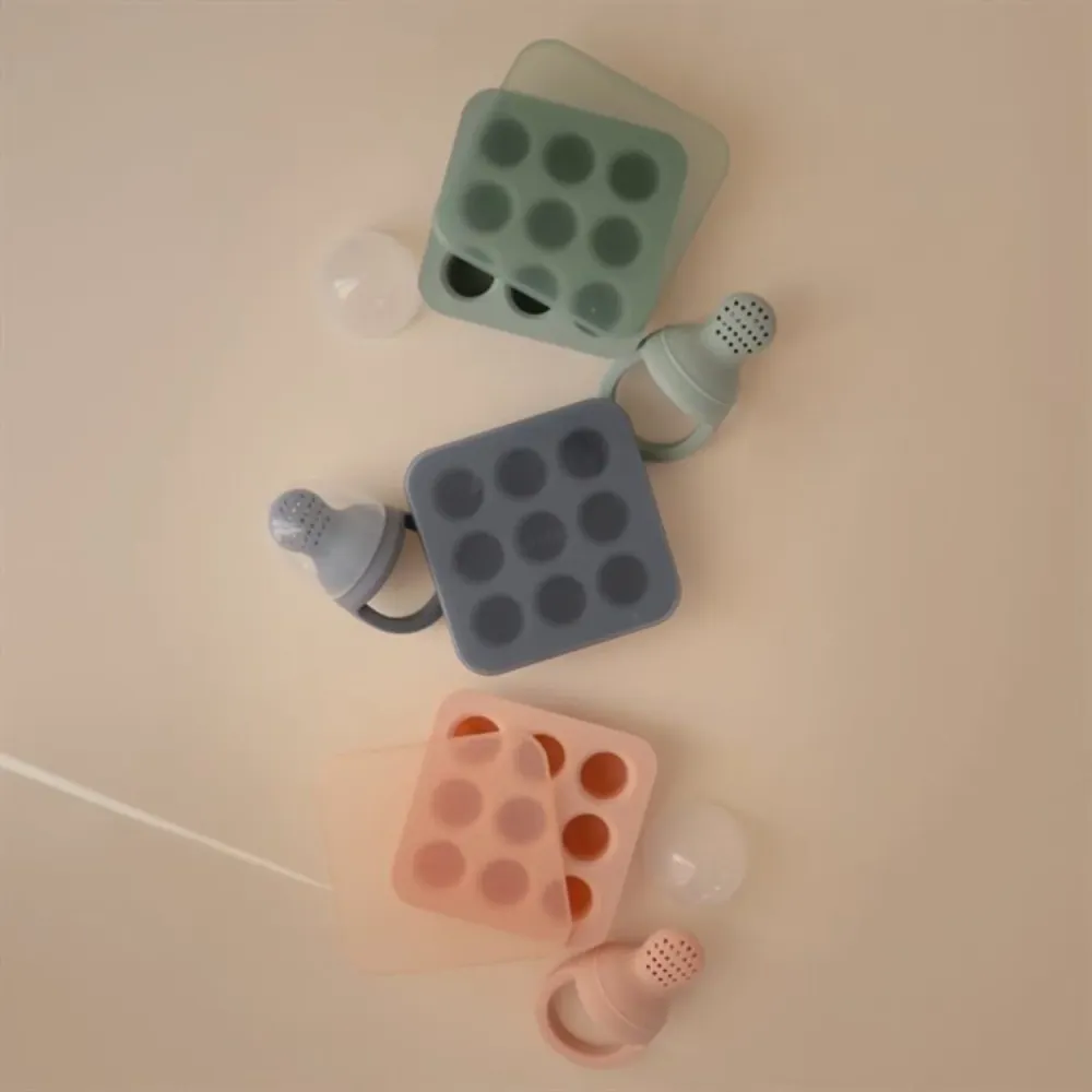 Mushie Cambridge Blue Just- Food Feeder Freezer Tray