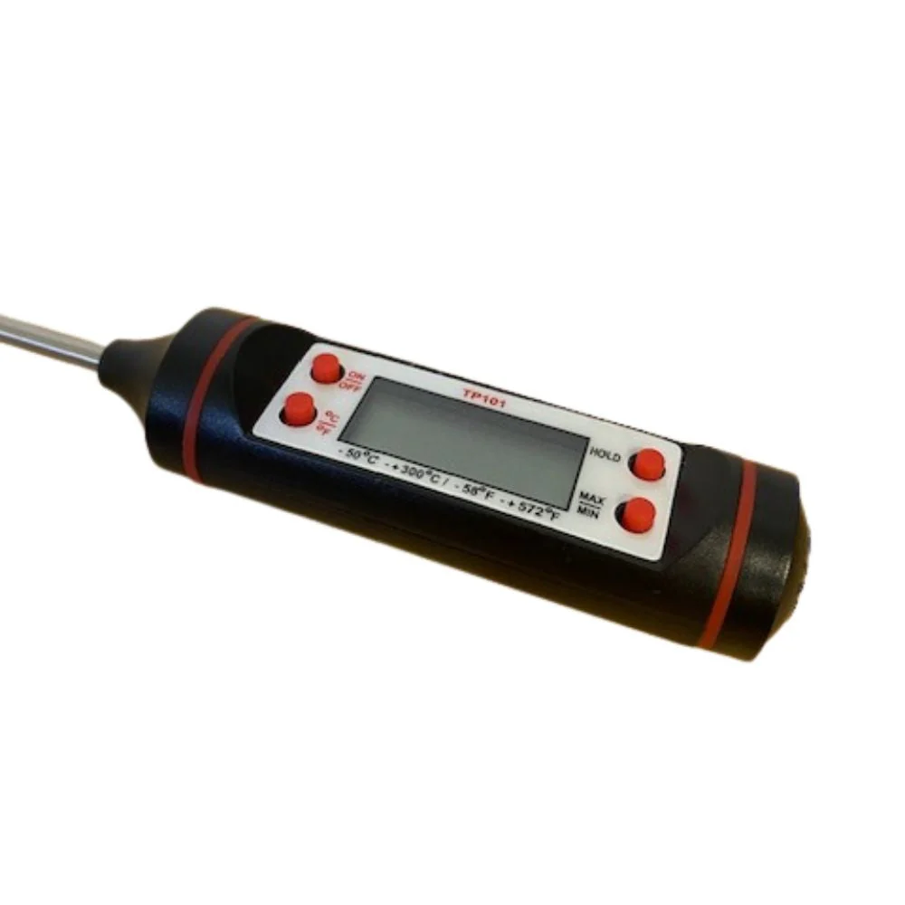 Köttermometer i rostfritt stål, 23,5 cm
