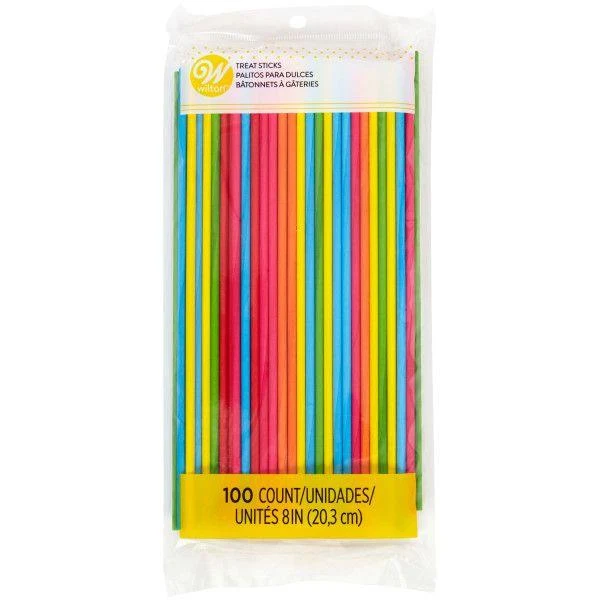 100 Klubbor i flera färger - 20 cm