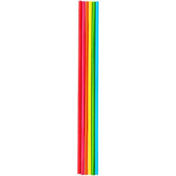 100 Klubbor i flera färger - 20 cm