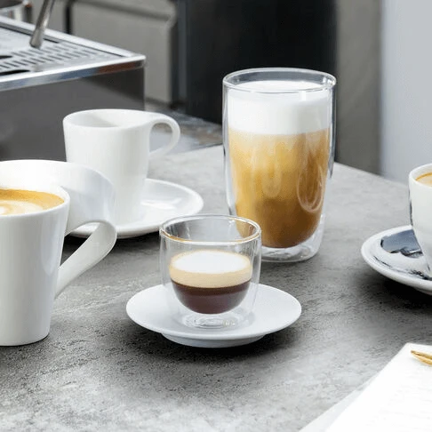 Villeroy & Boch Manufacture Rock Blanc mokka/espressokopp 2 delar