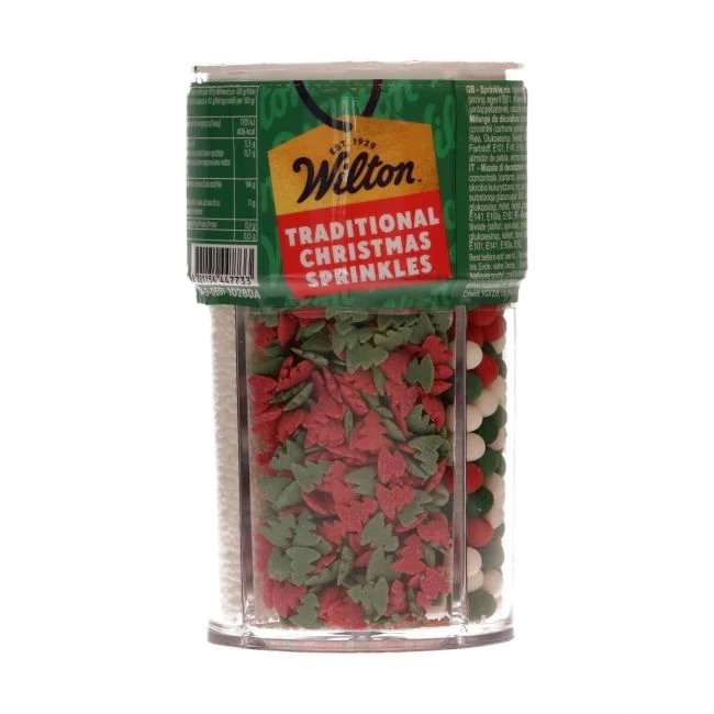 4-I-1 Strösselblandning vinterfest (stjärnor, granar, pärlor) – 100 g