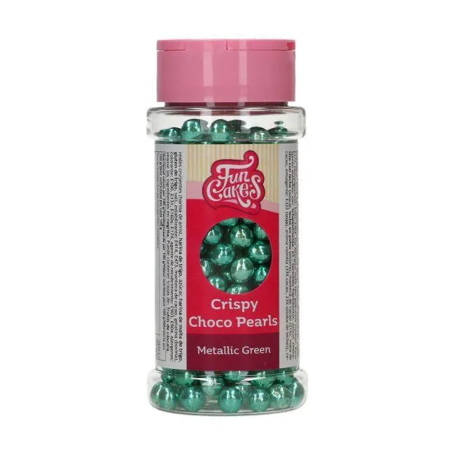 Choco Pearls - Metallisk Grön 60g