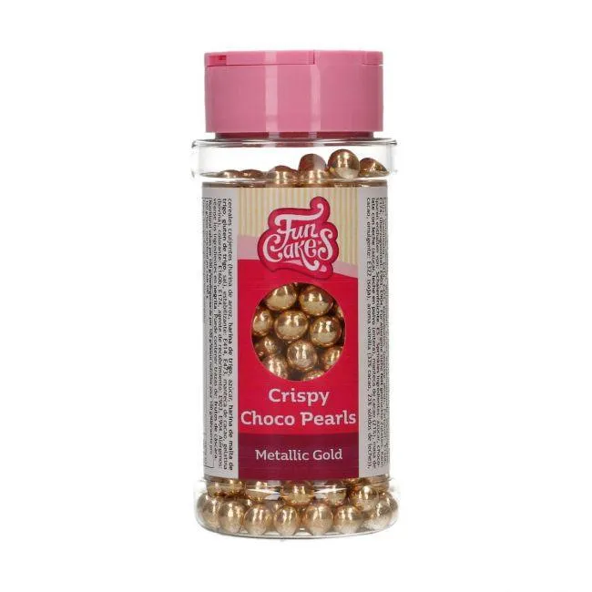 Choco Pearls - Metallisk Guld 60g
