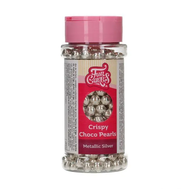 Choco Pearls - Metallisk Silver 60g