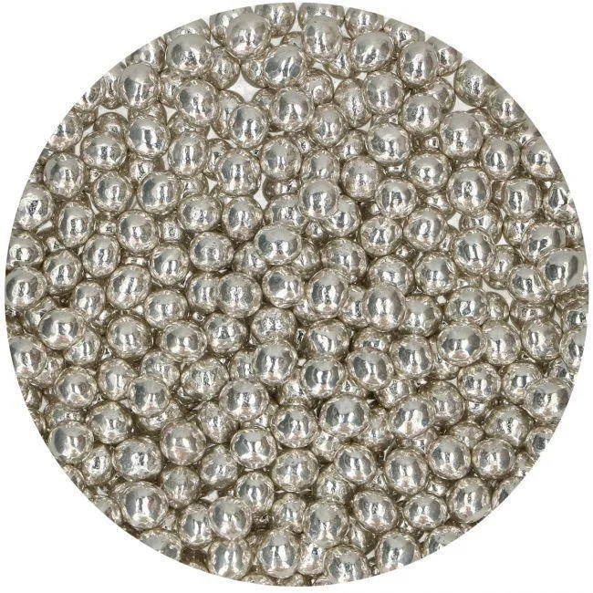 Choco Pearls - Metallisk Silver 60g