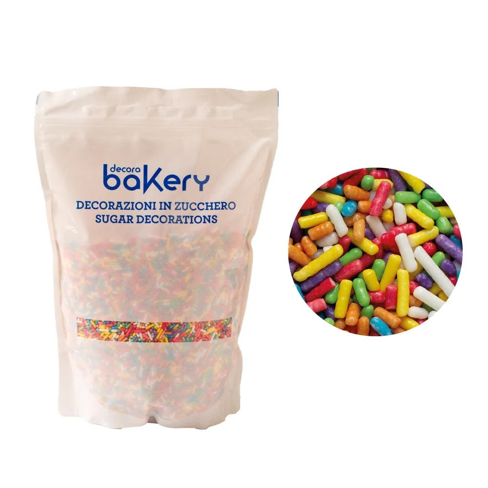 Flerfärgade Vermicelles - 1kg