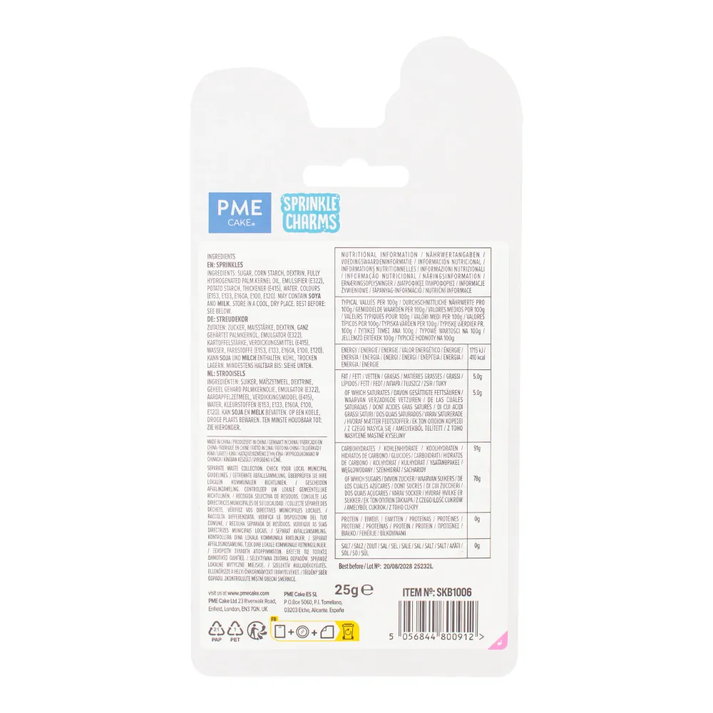 Färgade sockerögon - 25g