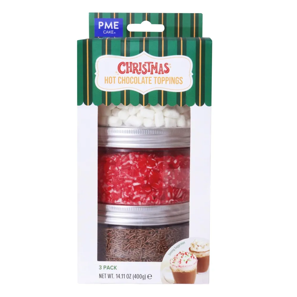 Julset/3 Toppings för varm choklad 400g
