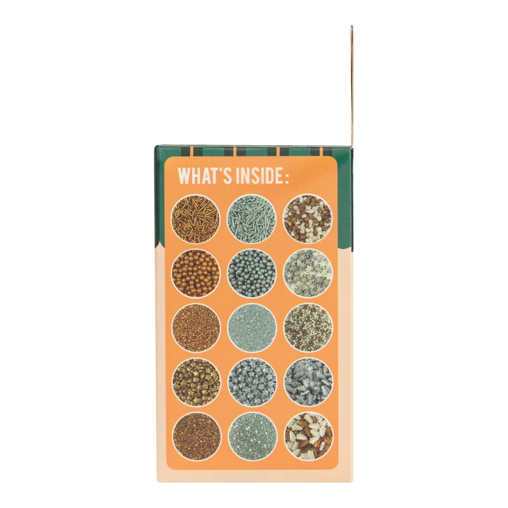 Set/30 Strössel Blandade – Julmetalliska 180g