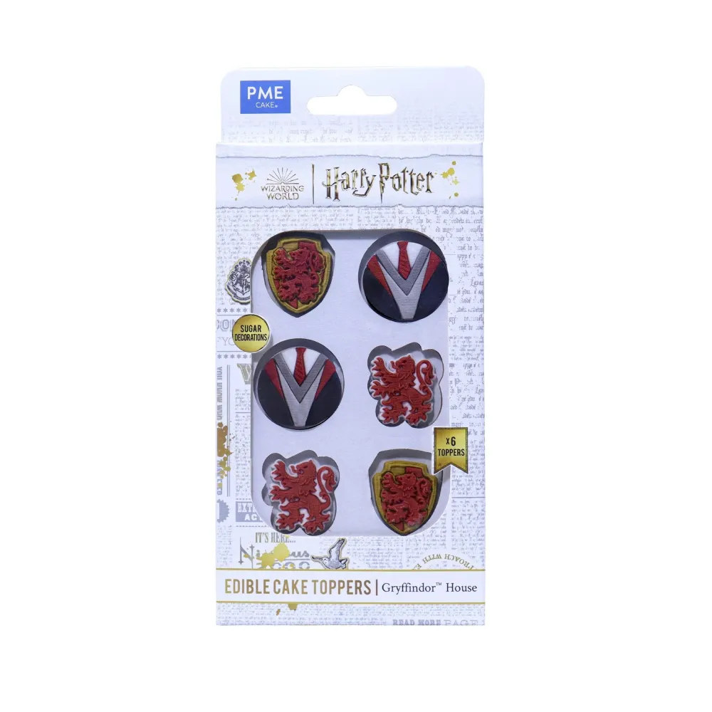 Set/6 Ätbart Dekor Gryffindor