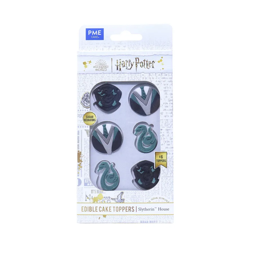 Set/6 Ätbart Dekor Slytherin