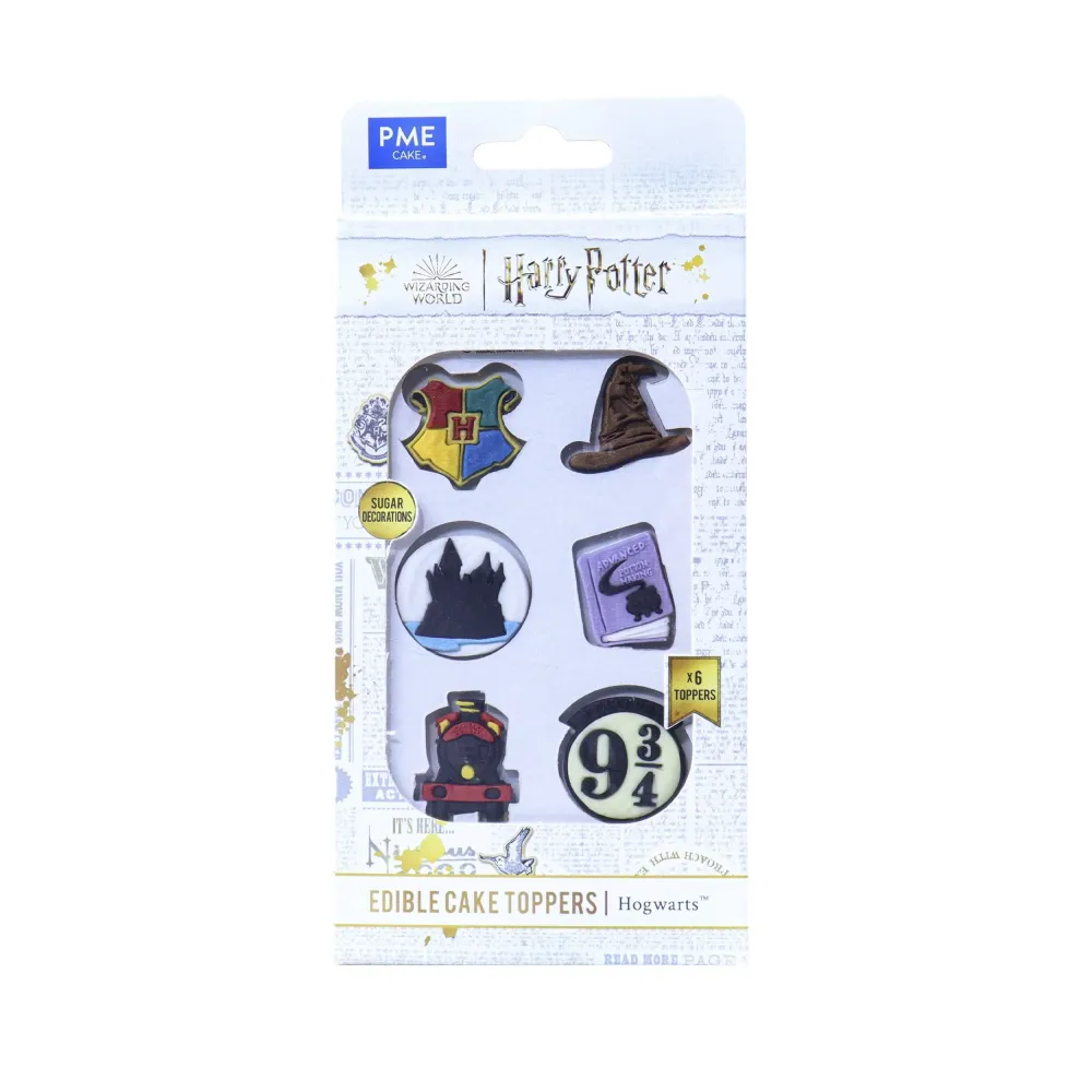 Set/6 Ätbart Dekorationsmaterial Hogwarts