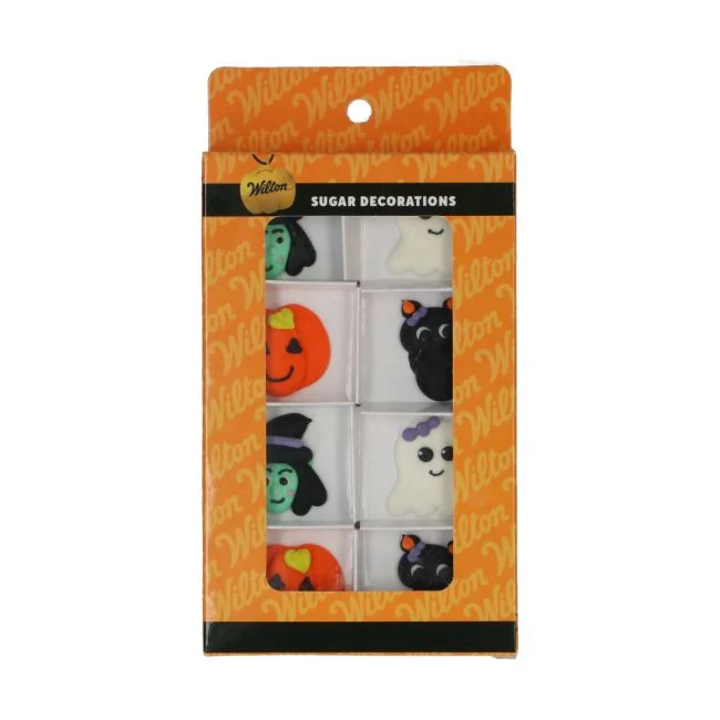 Set/8 Ätbart Dekor Happy Halloween