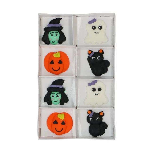 Set/8 Ätbart Dekor Happy Halloween