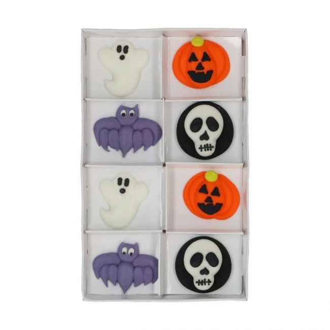 Set/8 Ätbart Dekor Klassisk Halloween
