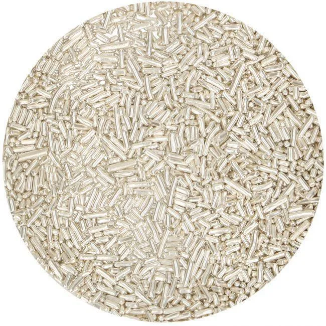Socker Vermicelles - Metallic Silver 800g