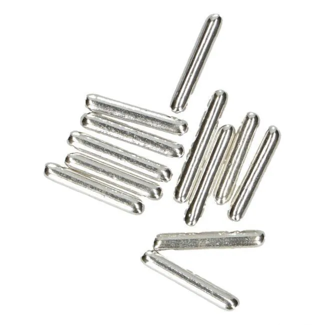 Stänger - Metallisk Silver 2cm