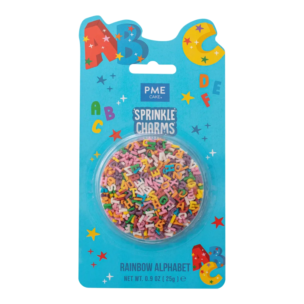 Strössel Alfabet Regnbåge - 25g