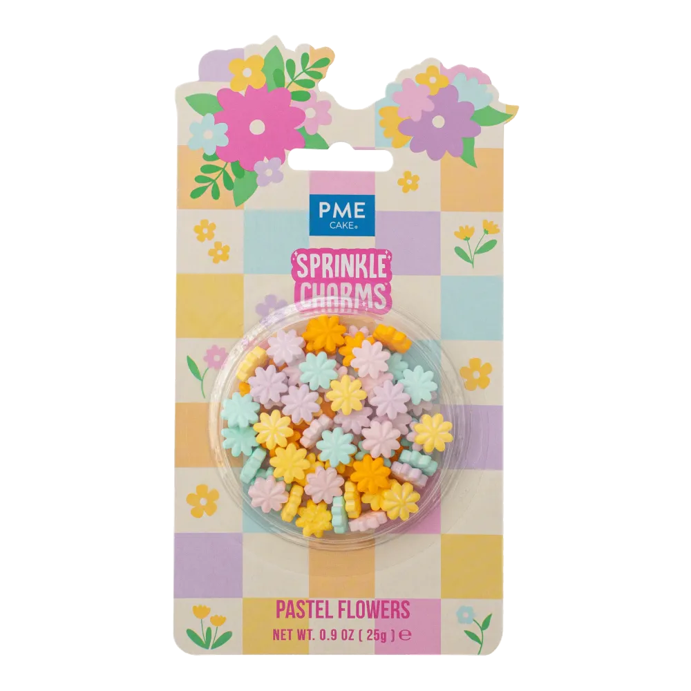 Strössel Blommor Pastell - 25g