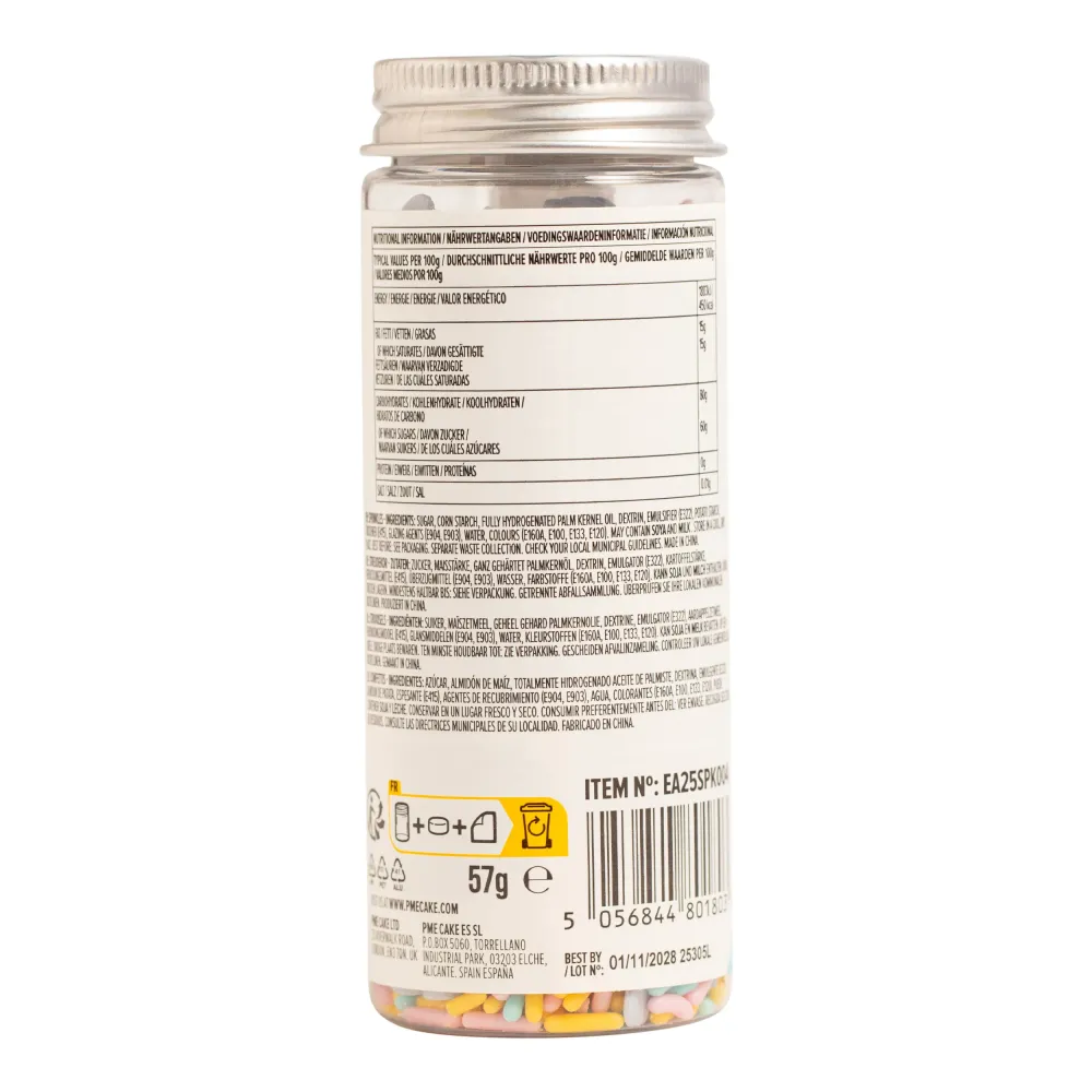 Pastellfärgade fjärilsformade vermicellinudlar - 57g