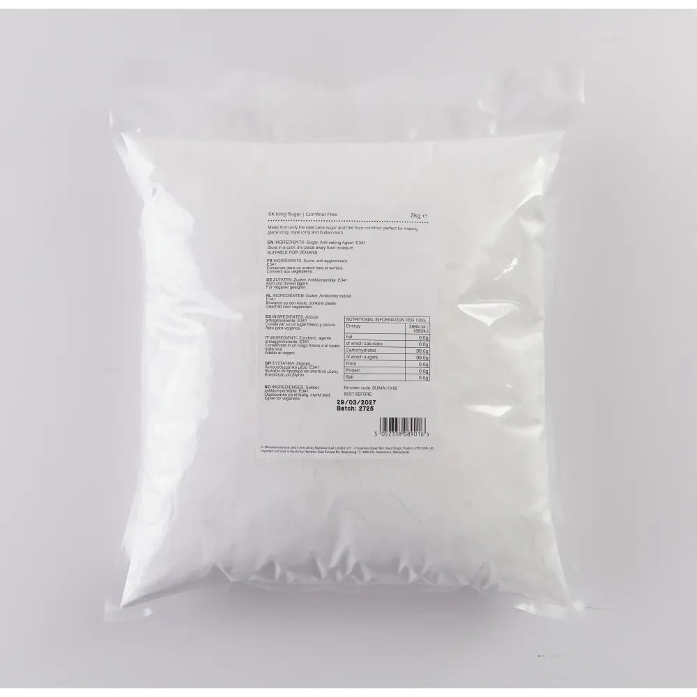 Florsocker utan stärkelse 2 kg