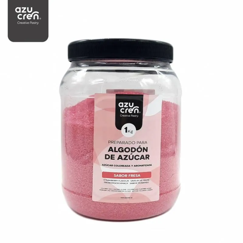 Socker för sockervadd - Jordgubb 1 kg