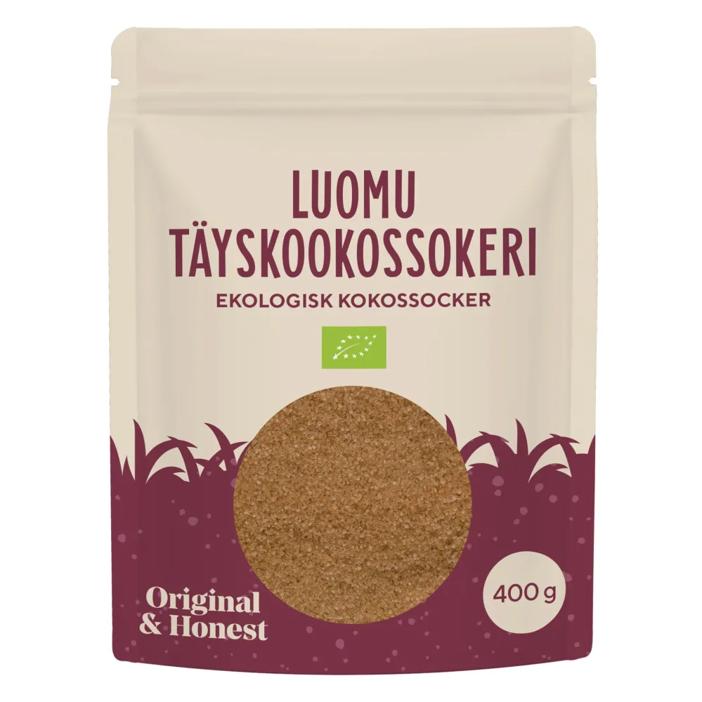 Kokospalmsocker (kokossocker), 400 g