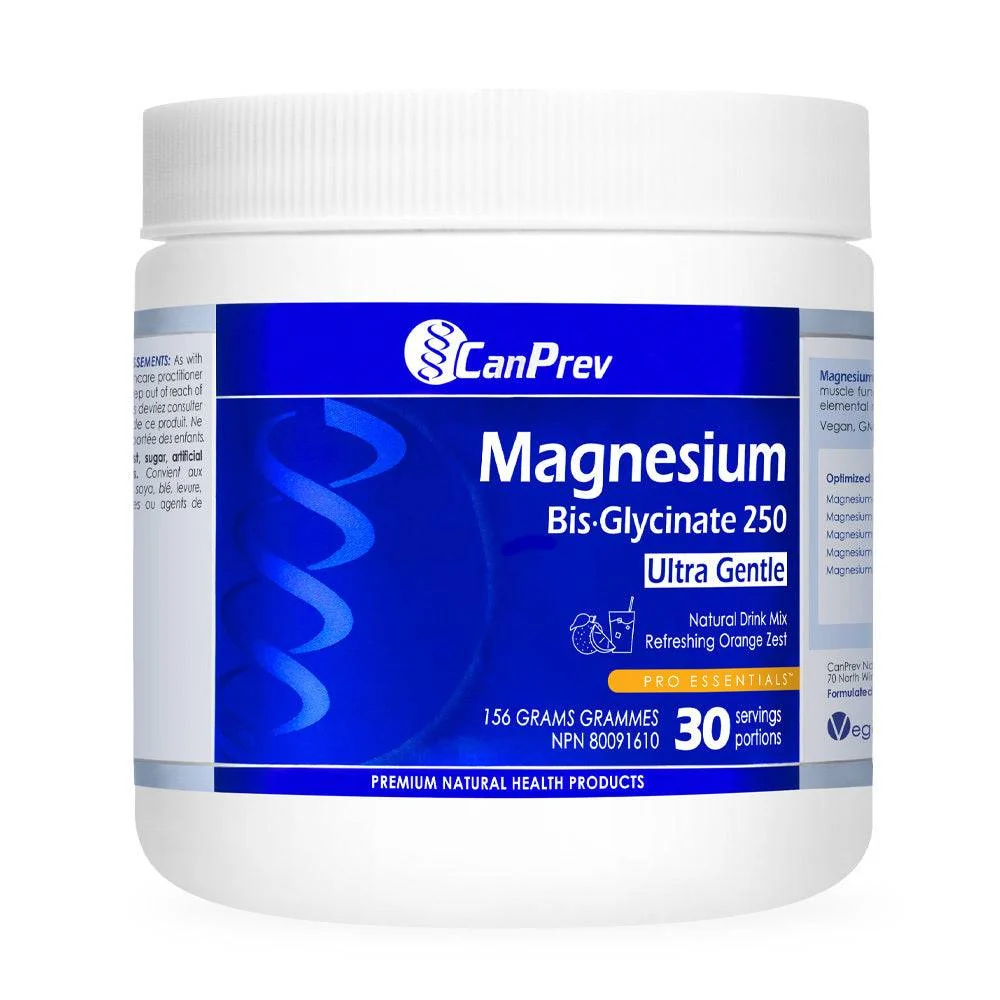 CanPrev Magnesium Bisglycinate Drink Mix - Uppfriskande orange zest