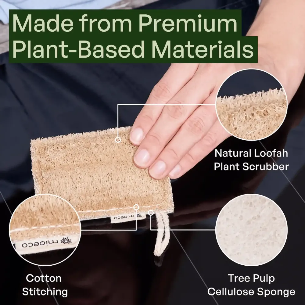 Naturlig loofah-köksvamp – hållbar och miljövänlig | HAPPY SINKS
